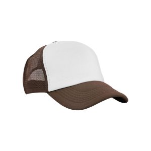 3803 - Baseballkappe - Weiss/Braun