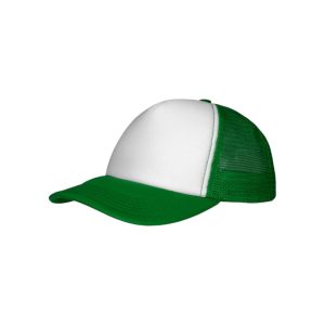 3822 - Kinder Baseballkappe - Weiss/Smaragdfarbe