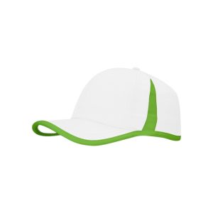 4004 - Baseballkappe - Weiss/Grün