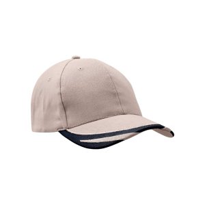 4072 - Baseballkappe - Steinfarbe/Navy