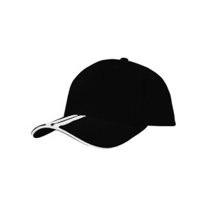 4074 - Baseballkappe - Schwarz/Weiss