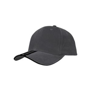 4074 - Baseballkappe - Dunkelgrau/Schwarz