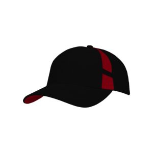 4096 - Baseballkappe - Schwarz/Rot
