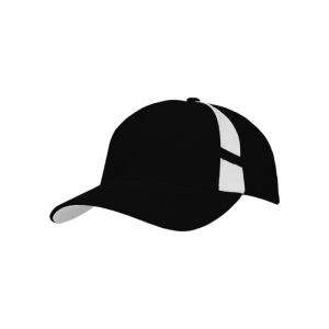 4096 - Baseballkappe - Schwarz/Weiss