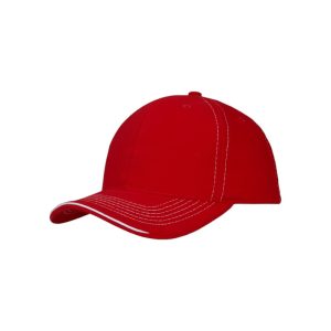 4097 - Baseballkappe - Rot/Weiss