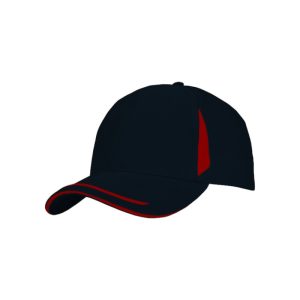 4098 - Baseballkappe - Navy/Rot