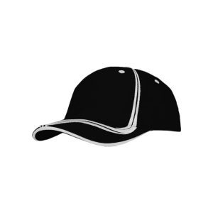 4099 - Baseballkappe - Schwarz/Weiss
