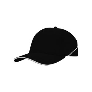 4103 - Baseballkappe - Schwarz/Weiss