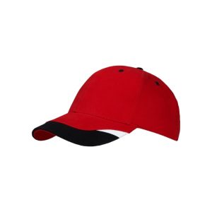 4125 - Baseballkappe - Rot/Schwarz