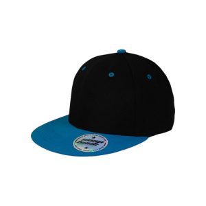 4137 - Kinder Baseballkappe - Schwarz/Cyan