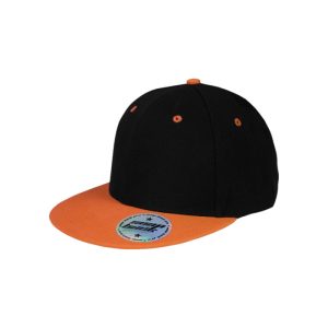 4137 - Kinder Baseballkappe - Schwarz/Orange