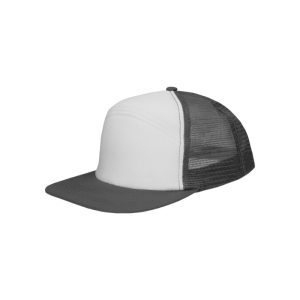 4159 - Baseballkappe - Weiss/Dunkelgrau