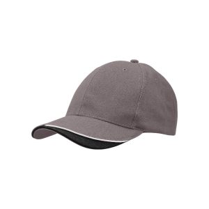 4167 - Baseballkappe - Dunkelgrau/Schwarz