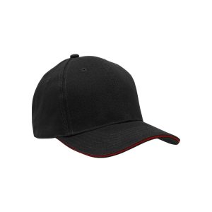 4210 - Baseballkappe - Schwarz/Rot