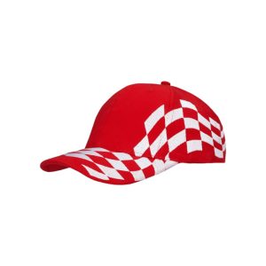 4224 - Baseballkappe - Rot/Weiss